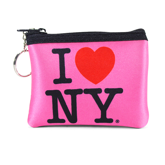 Soft-Touch Fabric Official I Love NY Coin Purse (2 Colors)