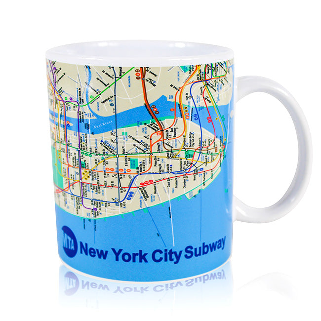 Official MTA Merch New York City Subway Coffee Mug (2 Sizes)