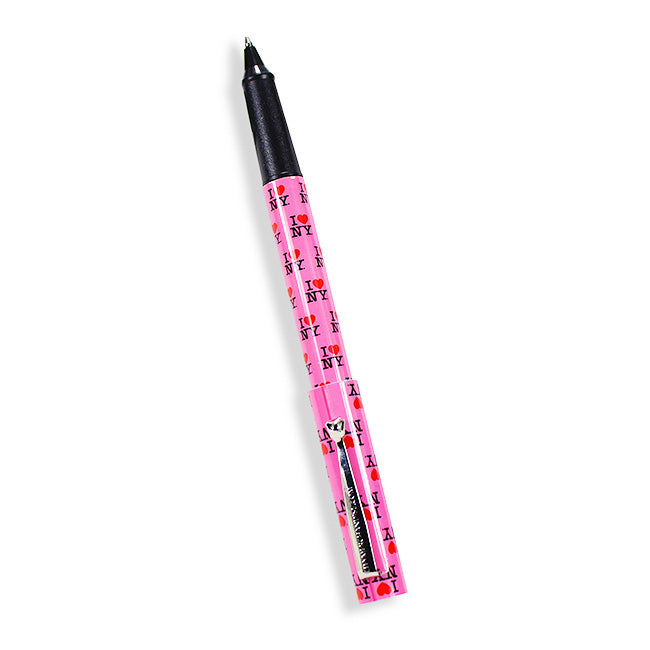 I Love NY Monogram Ballpoint Pen (Black, Pink)