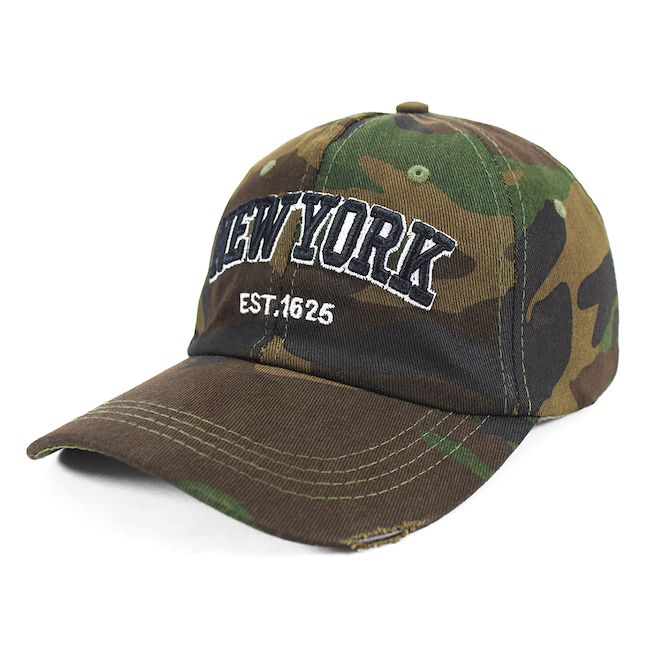 Camouflage EST. 1625  "New York" Hat | Velcro Adjustable