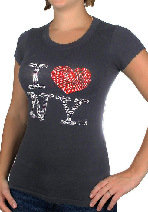 New York Yankees Shirt in Rhinestones Yankees Bling Shirt NY 