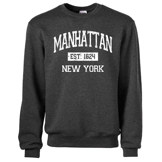 Vintage Est. 1624 MANHATTAN Sweatshirt (5 Colors) | NYC Sweatshirt