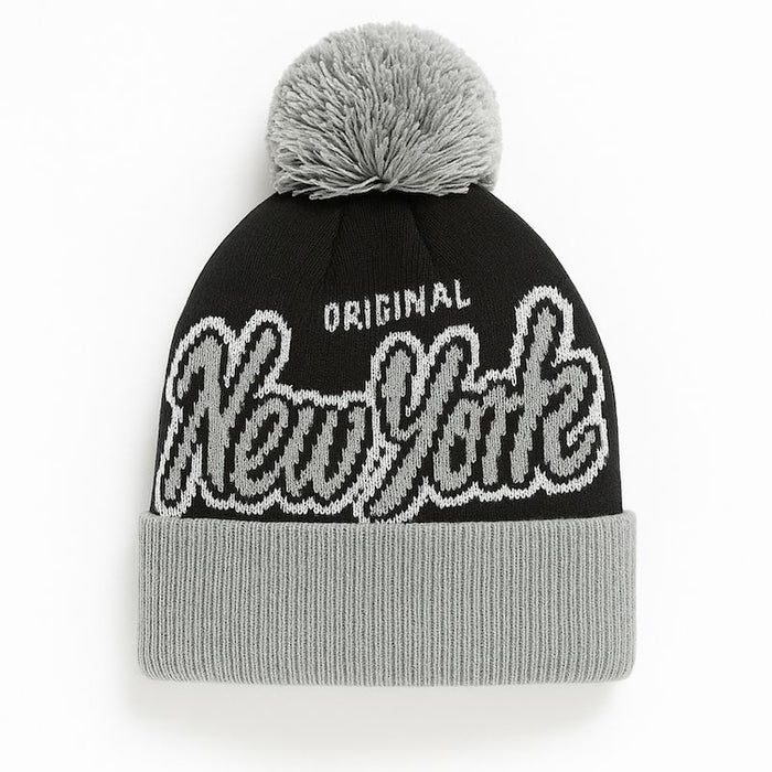 New York Originals Script Pom Beanie (3 Colors)