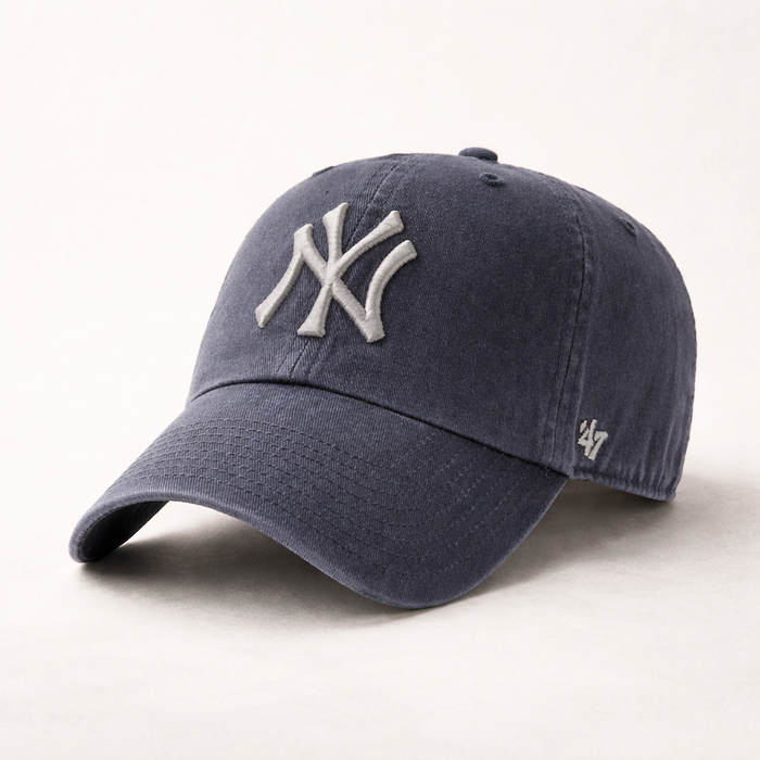 New York Yankees '47 Clean Up Cap - Washed Navy