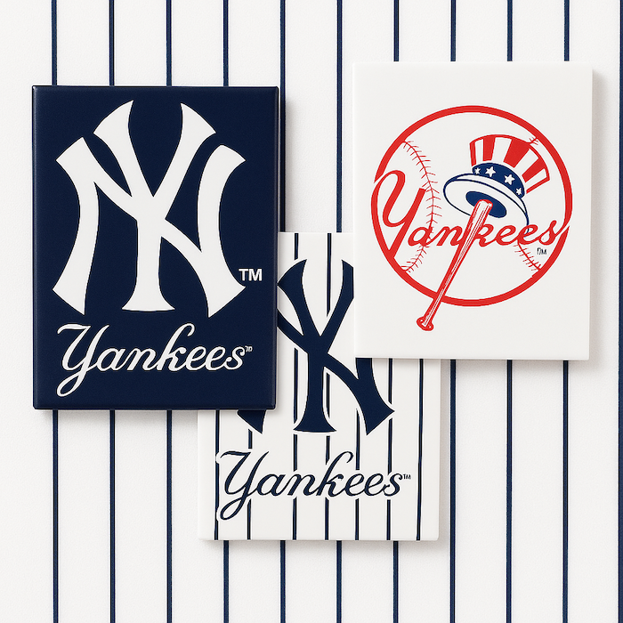 New York Yankees Flat Vinyl Magnets