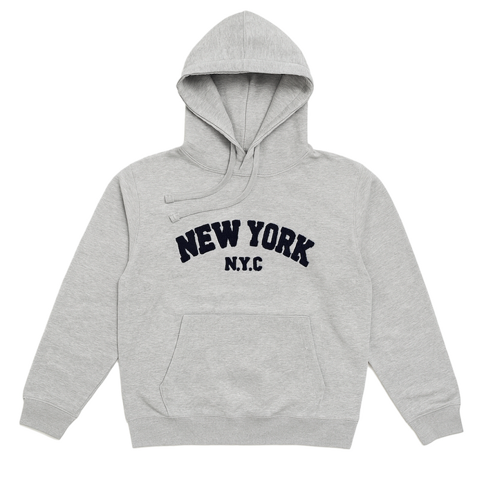 NEW YORK CITY Chenille Appliqué Hoodie (4 Colors)