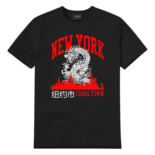 New York Dragon China Town T Shirt (2 Colors)[6 Sizes]