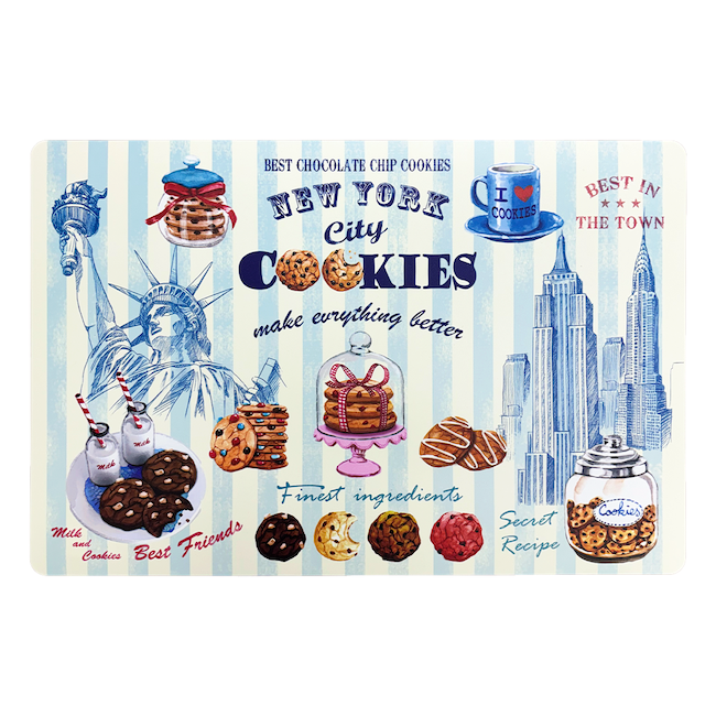 New York Cookies Bakery Kitchen Mat (17x11in)