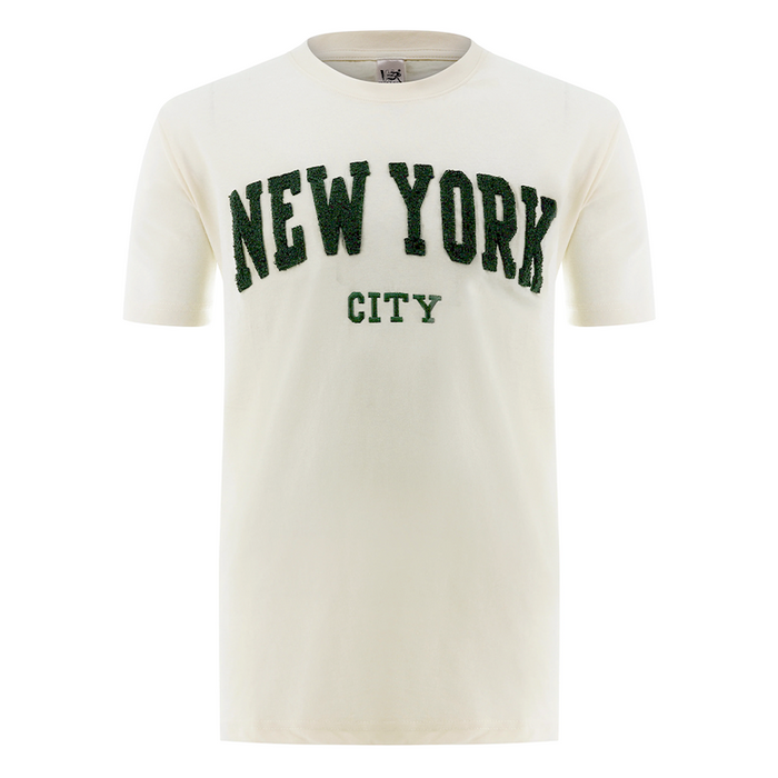 NEW YORK CITY Chenille Applique T-Shirt (6 Colors)