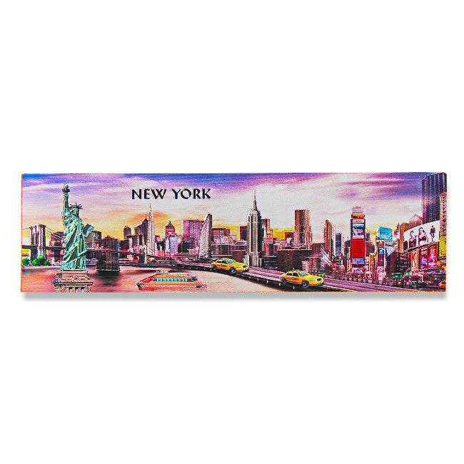 6in Vinyl Holographic Sunset New York Skyline Sticker