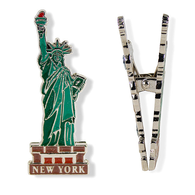 Acrylic Enamel Metal Clip Statue of Liberty Souvenir Magnet