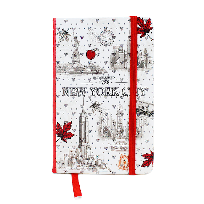 NEW YORK CITY Fall Themed Stone Studded Journal