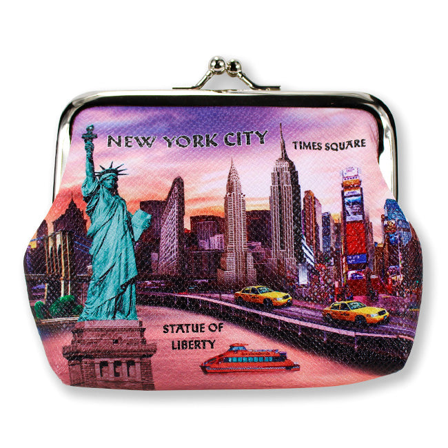 Sunset New York Coin Purse NYC Gifts For Her | Kisslock Coin Purse