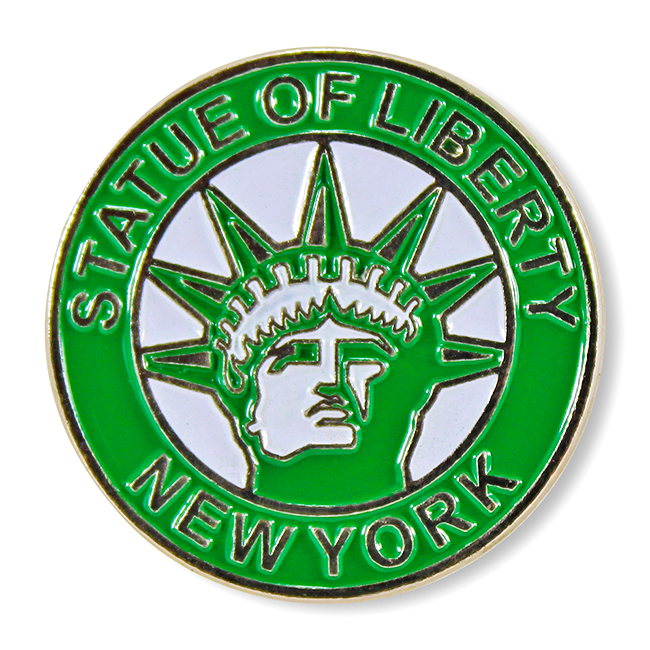 Official Statue of Liberty New York Lapel Pin (2 Colors)