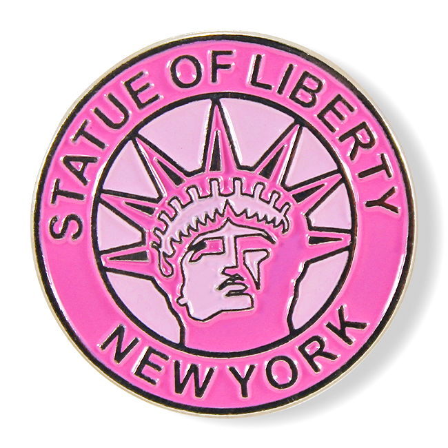 Official Statue of Liberty New York Lapel Pin (2 Colors)