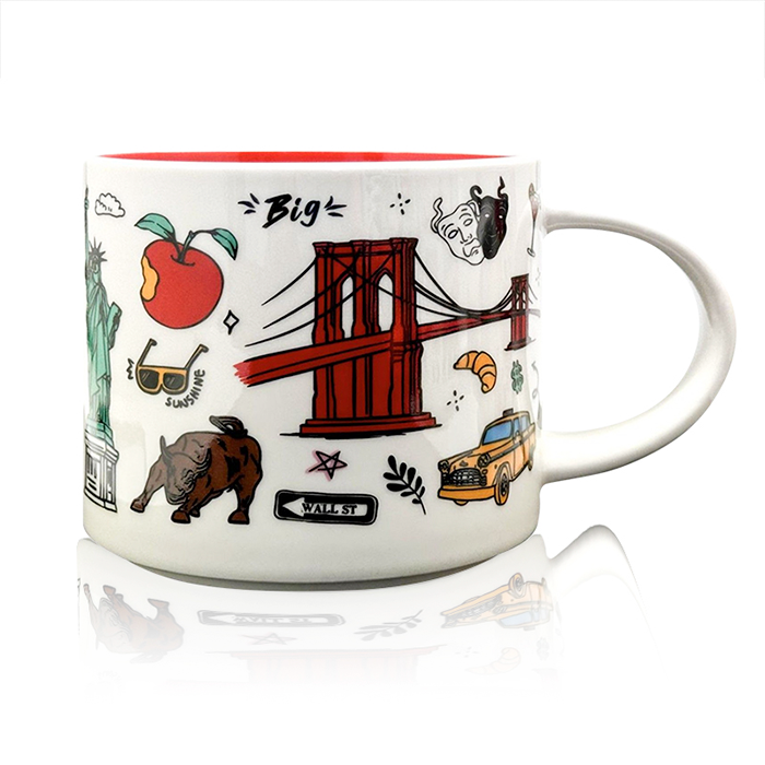 12oz Staples Themes of New York Ceramic Mug