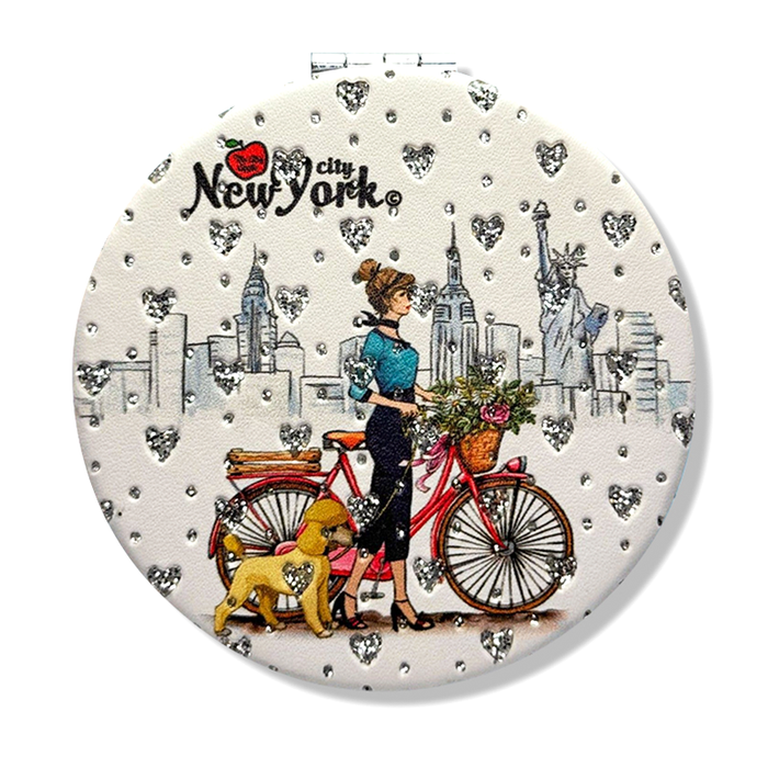 Stone Studded Stroll Through NYC Face Mirror