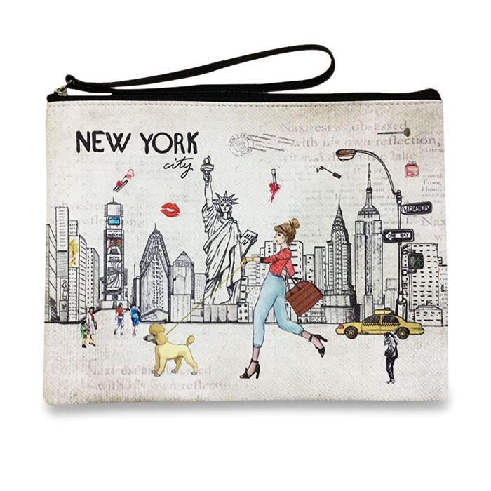 Skyline Walk "New York" Large Wristlet Clutch