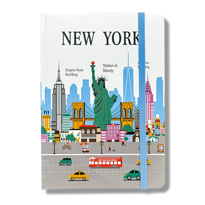 Minimalist New York Skyline Lined Journal
