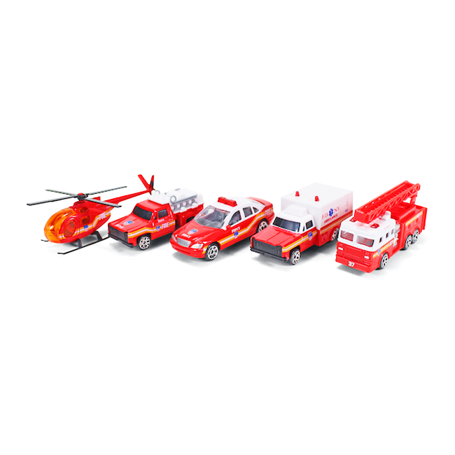 Official 5-Piece FDNY Diecast Vehicle Combo Set | FDNY Merch Exclusive