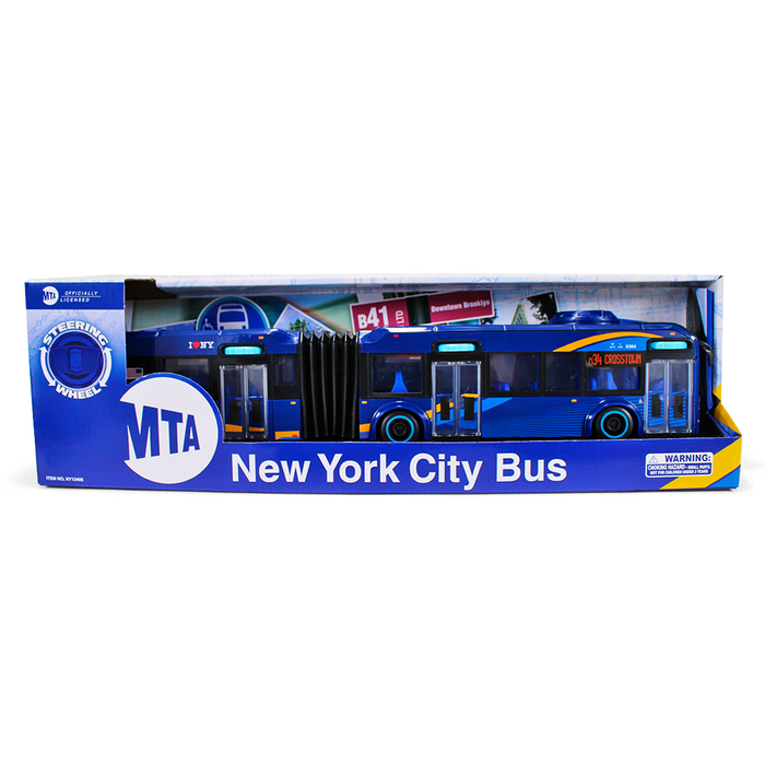 Limited Edition I Love NY X MTA Collaboration Articulated MTA Bus Model