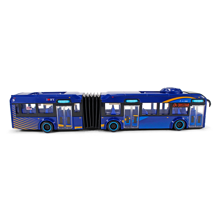 Limited Edition I Love NY X MTA Collaboration Articulated MTA Bus Model