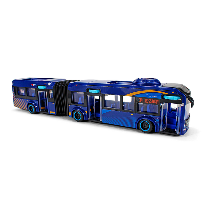 Limited Edition I Love NY X MTA Collaboration Articulated MTA Bus Model