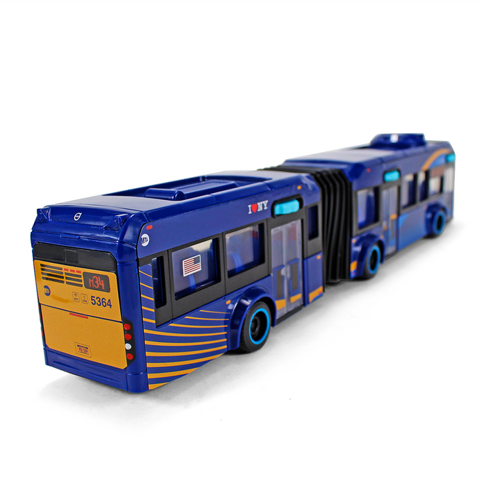 Limited Edition I Love NY X MTA Collaboration Articulated MTA Bus Model