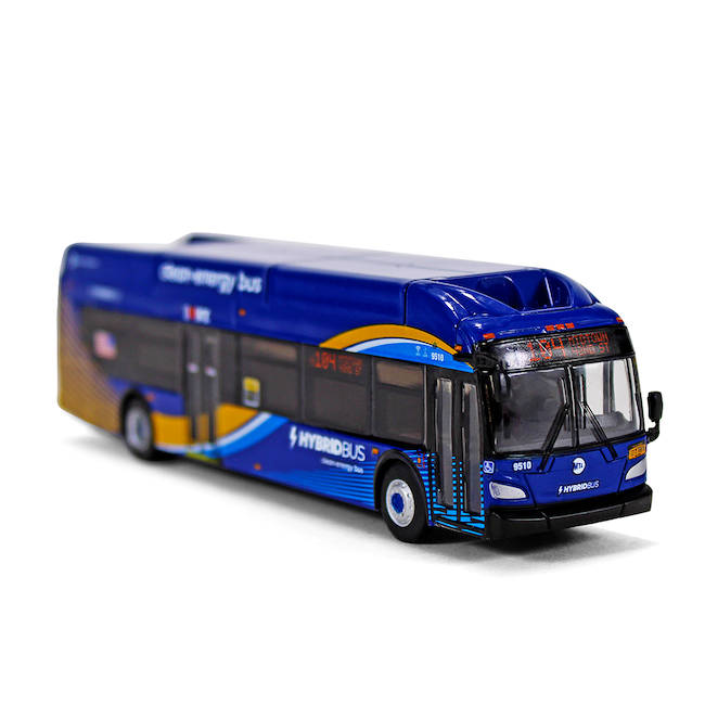 Die-Cast Collectible Clean-Energy MTA Bus Toy (1:87)