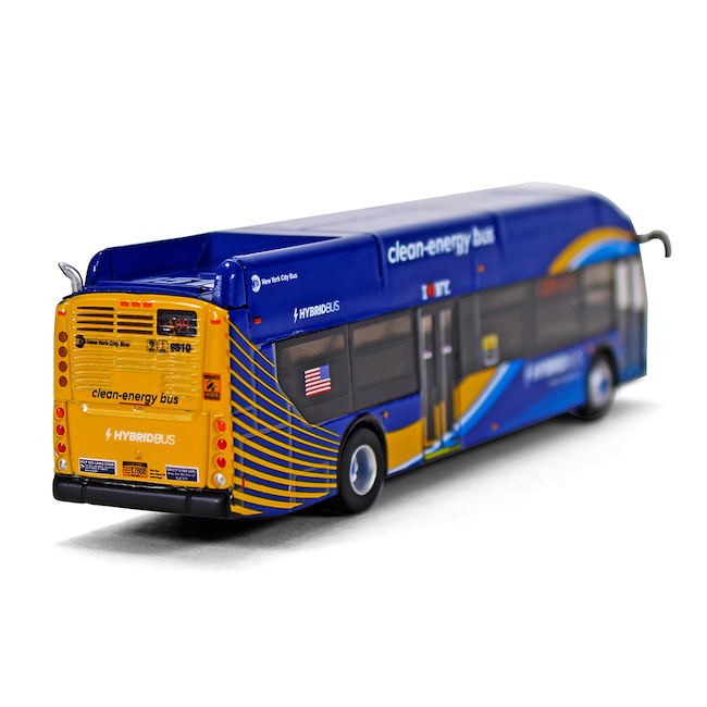 Die-Cast Collectible Clean-Energy MTA Bus Toy (1:87)