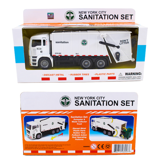 Die-Cast Collectible DSNY Waste Collector Truck & Dumpster (1:67)