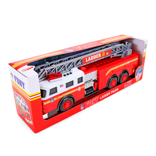 FDNY Ladder 8 Fire Engine Toy – Lights & Sounds Replica