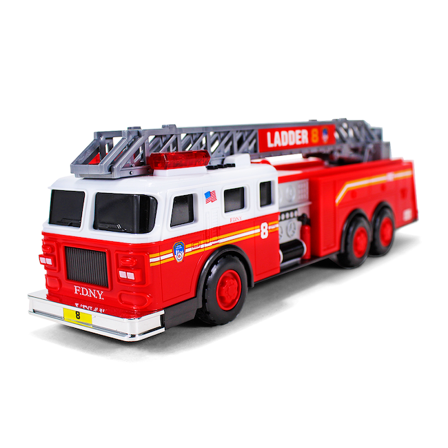 FDNY Ladder 8 Fire Engine Toy – Lights & Sounds Replica