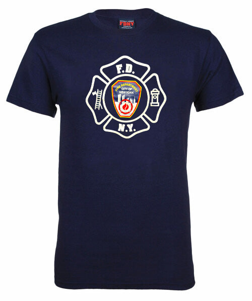 Licensed Maltese Cross FDNY Shirt | Official NYFD Shirt (S-2XL) [2 Colors]