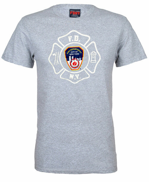 Licensed Maltese Cross FDNY Shirt | Official NYFD Shirt (S-2XL) [2 Colors]