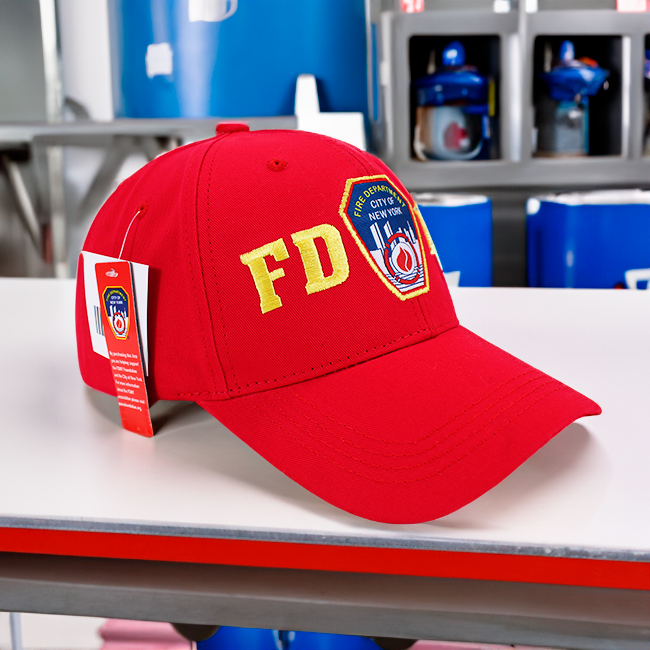 Fire Red FDNY Hat Adjustable Velcro | NYFD Hat