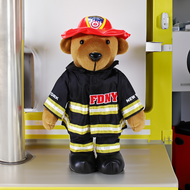 New York Fire Department "FDNY" Souvenir Teddy Bear (12x7") | NYC Souvenir
