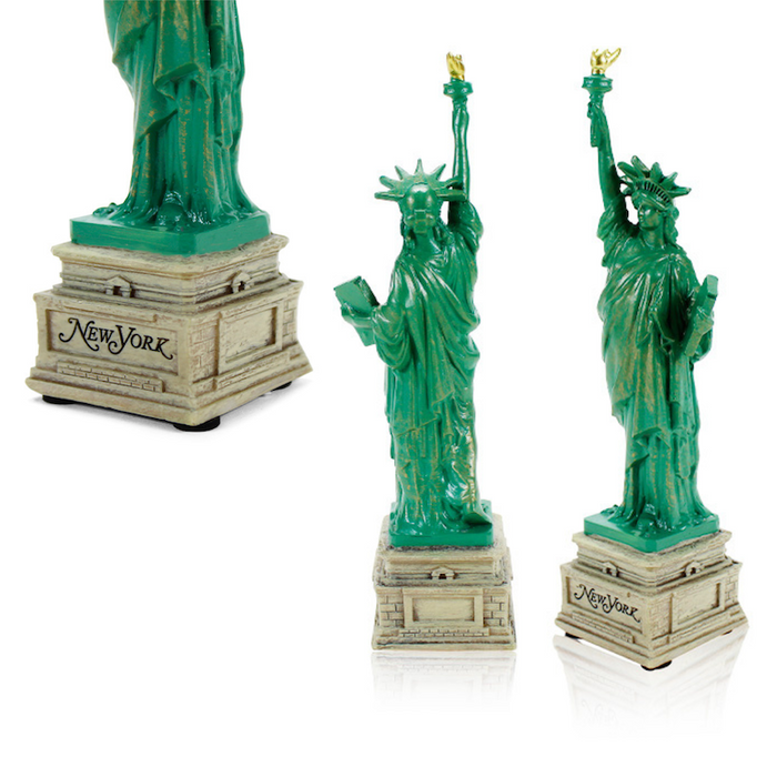 6in Resin Ceramic Statue of Liberty Statuette (w/ Bulk Option)