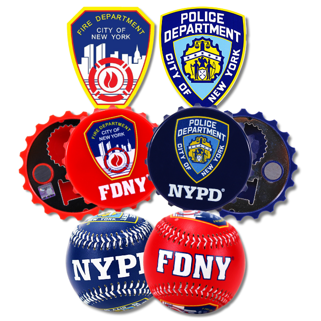 New York First Responder Souvenir Bundle | FDNY Shop | NYPD Shop (6-piece Set)