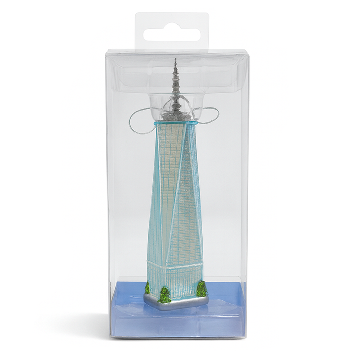 One World Trade Center Glass Ornament – Hand-Blown NYC Landmark