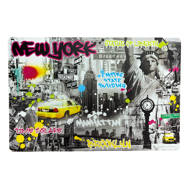 New York Graffiti Urban Kitchen Mat (17x11in)