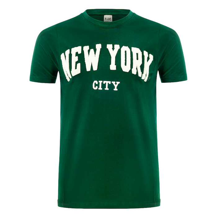 NEW YORK CITY Chenille Applique T-Shirt (6 Colors)