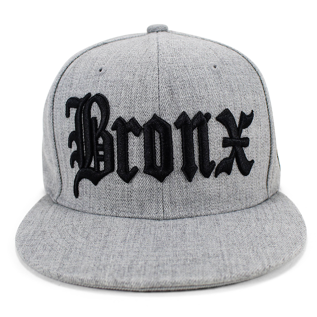Grey BRONX Snapback Flat Hat (2 Colors)