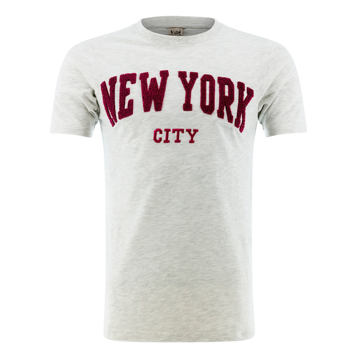 NEW YORK CITY Chenille Applique T-Shirt (6 Colors)