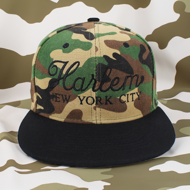 Snapback Camouflage Harlem Hat — NYGiftloft