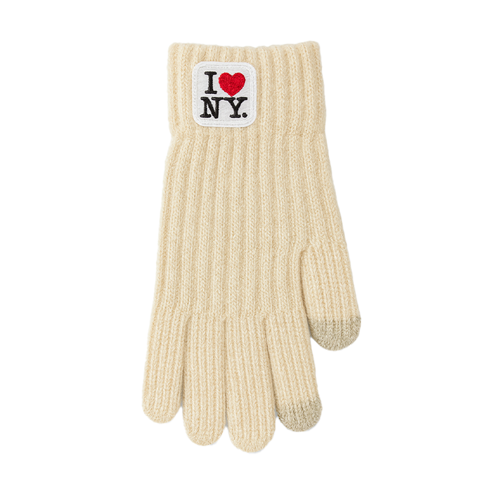 I ❤️ NY Ribbed Knit Touchscreen Gloves