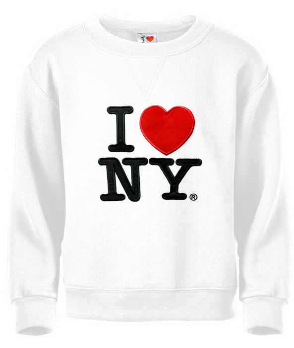 Embroidered I Love NY Sweatshirts | Sizes S-2XL | Colors (Black & White)