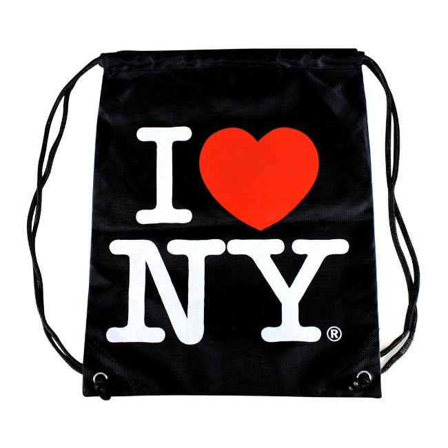 I Love NY Drawstring Backpack (14x18in)
