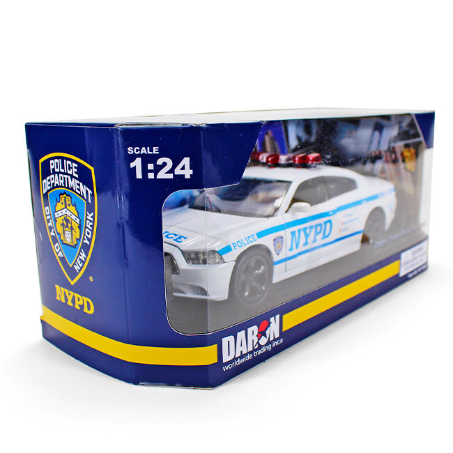 Die-Cast Dodge Charger NYPD Toy Car Fleet Vehicle (2 Sizes)