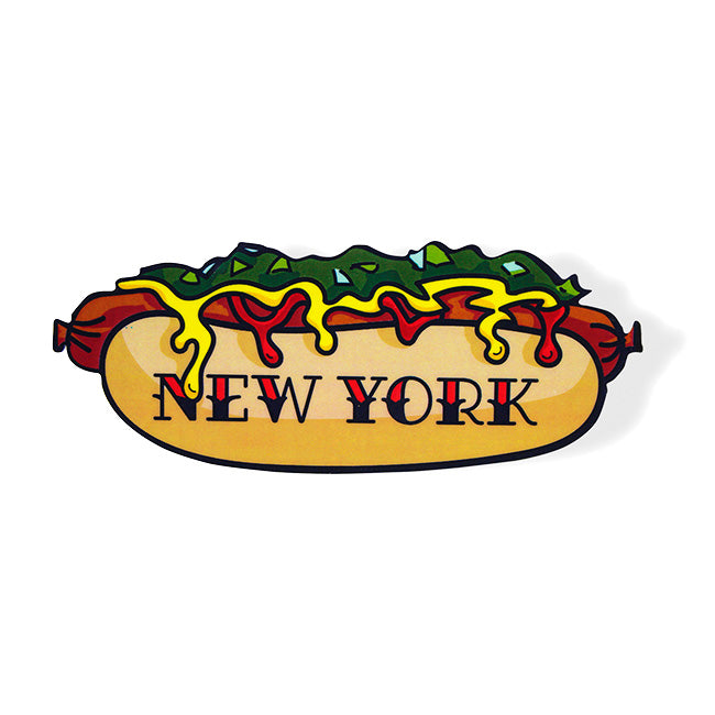 Vinyl Glizzy Hot Dog New York Sticker